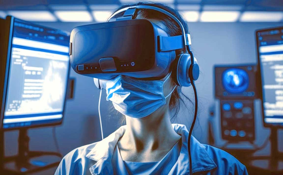 simulation tech with VR headset