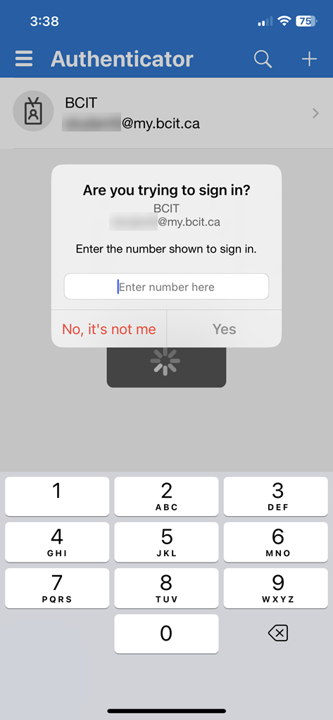 Are you trying to sign in pop-up in the authenticator app