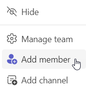 add member option