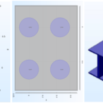 Three images of components modelled for 3D heat transfer analysis