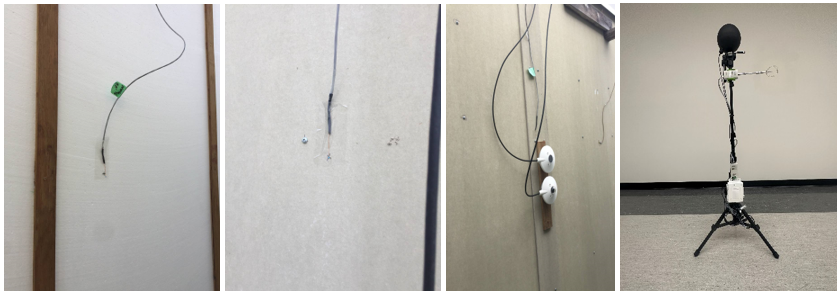 Four photos of sensors used for field studies