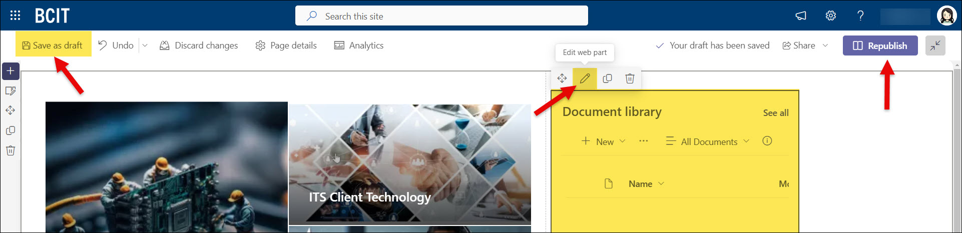 SharePoint Document Library as new web part
