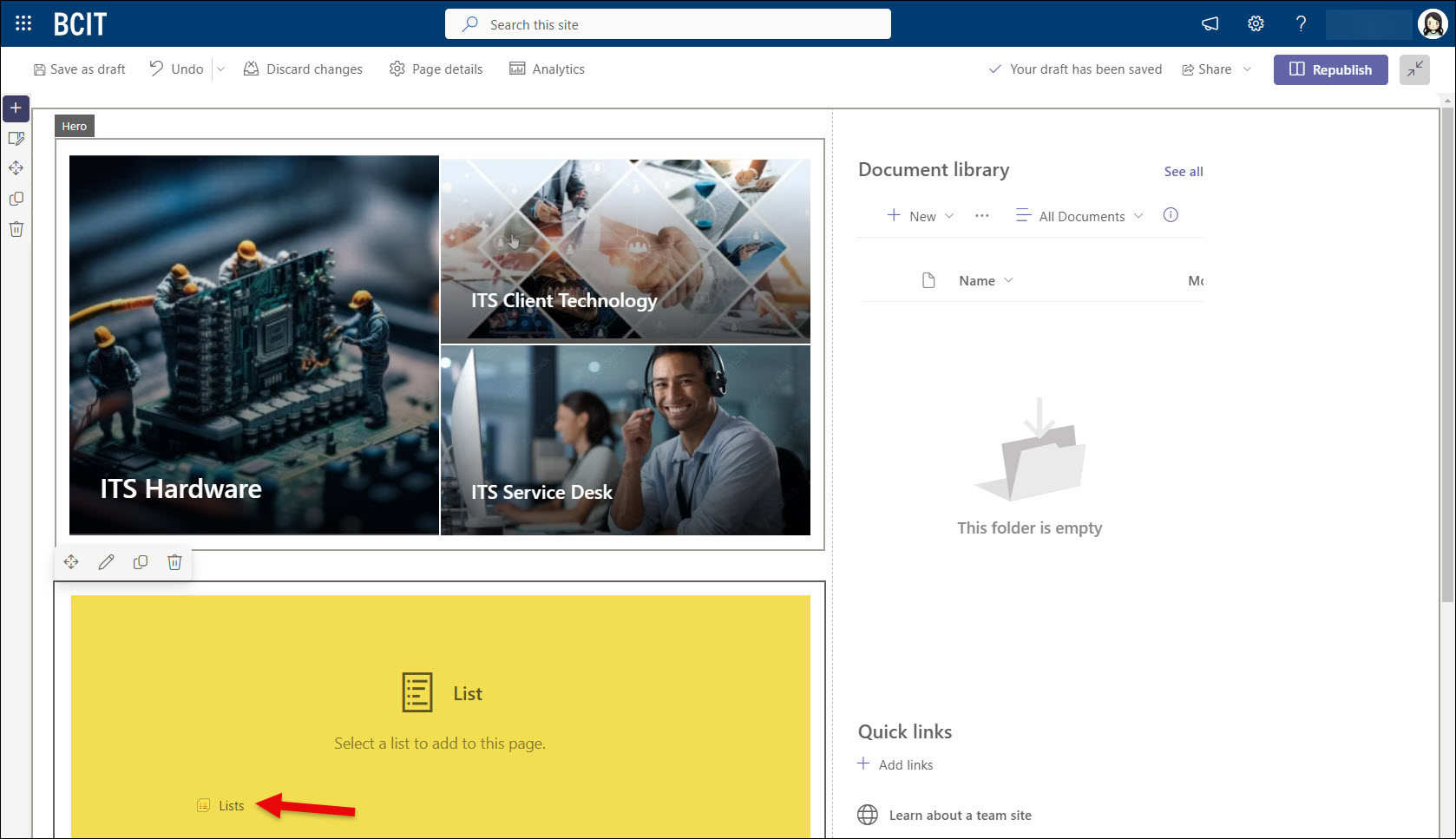 SharePoint Edit Selecting Lists within List web part