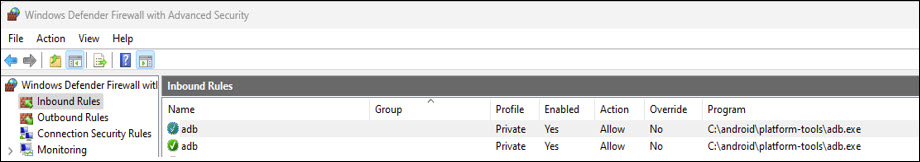 Screenshot of Create Firewall Rule