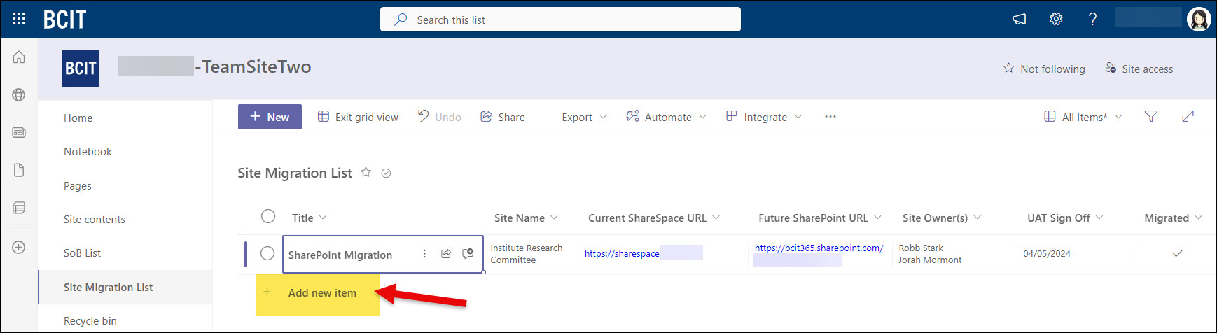 SharePoint Adding information in List in Edit grid view and clicking on Add new item button