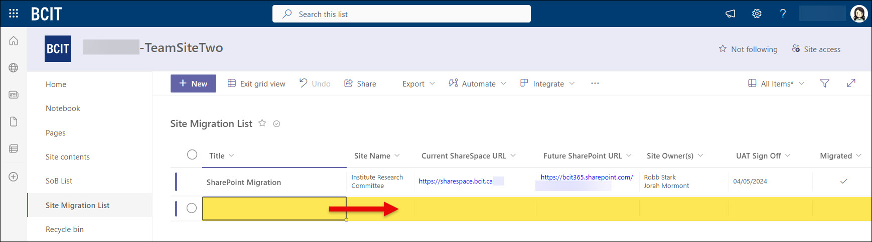 SharePoint Adding information into a List and filling fields in Edit grid view