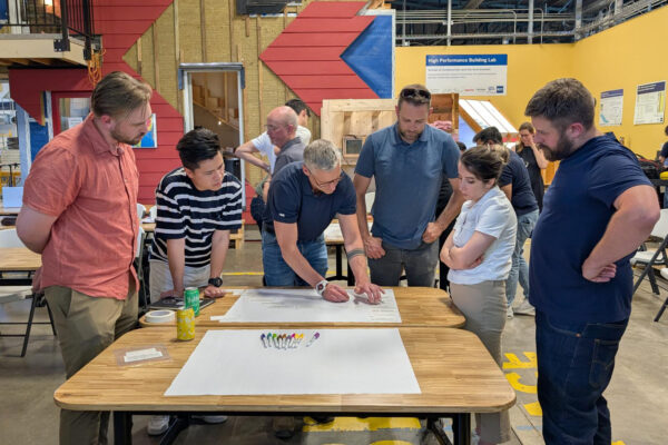 Mass Timber for Construction Managers students in action planning.