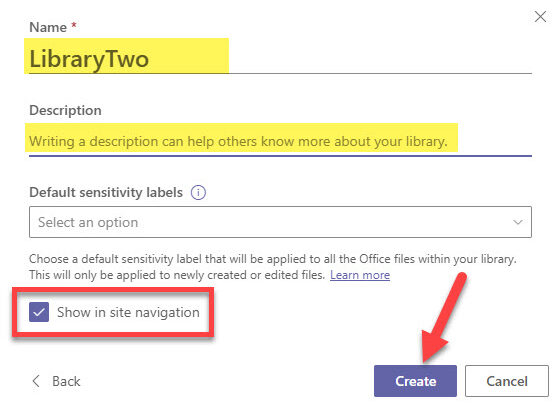 SharePoint Naming document library