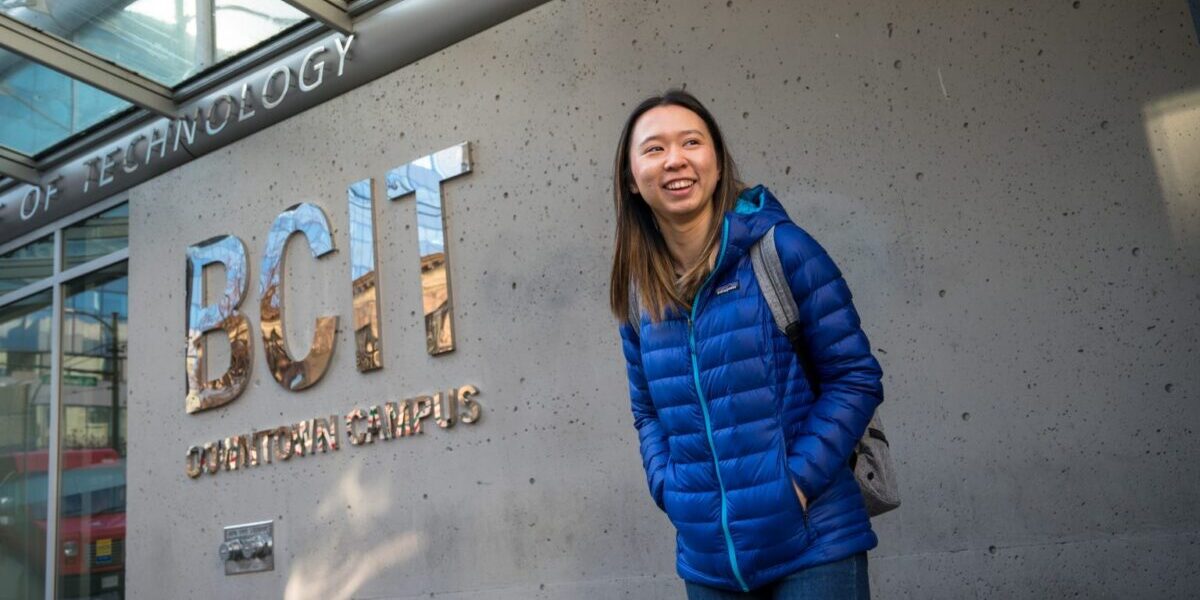 Sally Poon, recipient of the 2024 BCIT Outstanding Student Leadership Award