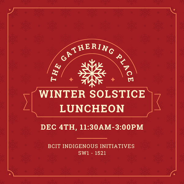 Winter Solstice Luncheon graphic Dec 4th 11:30 AM - 3:00 PM
