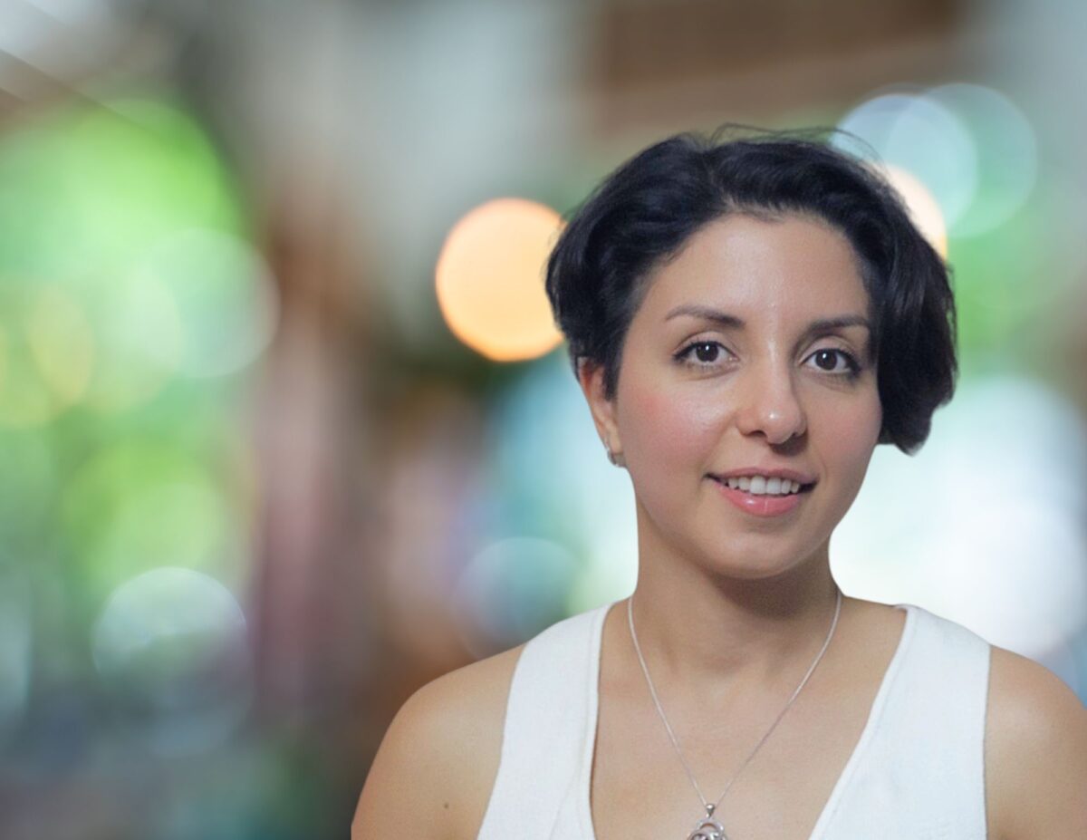 Close up shot of Elly Habibullah.