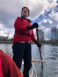 Captain Tuba on a dragon boat.