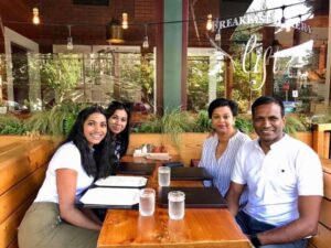 Nitasha spending time with family.