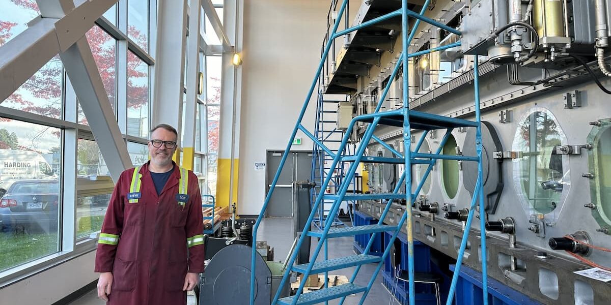 Steve Jubb in the Annacis Island Campus