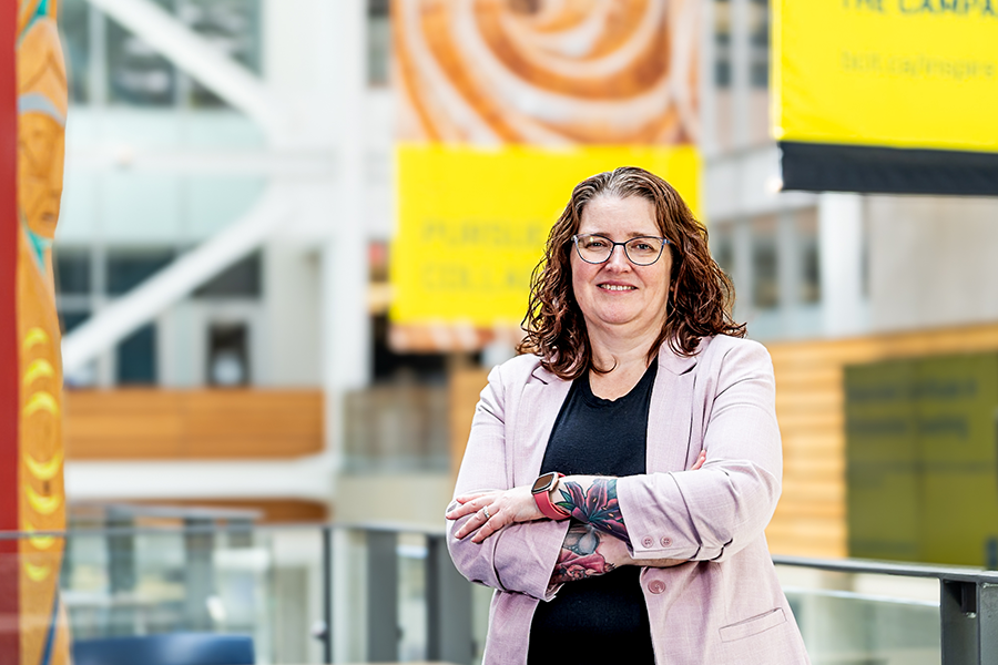 Kristine on the BCIT Burnaby Campus
