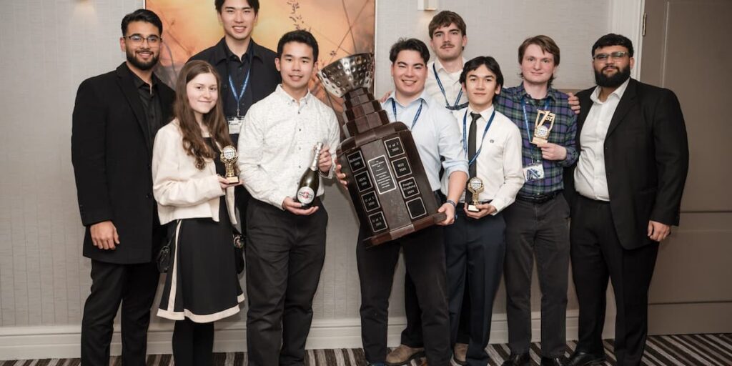 BCIT Engineering students win big at the Troitsky Bridge Building Competition