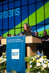 Morgan at Convocation in 2024.