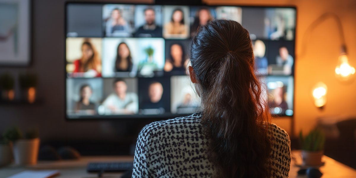 Business partners from diverse backgrounds engaged in a virtual meeting.