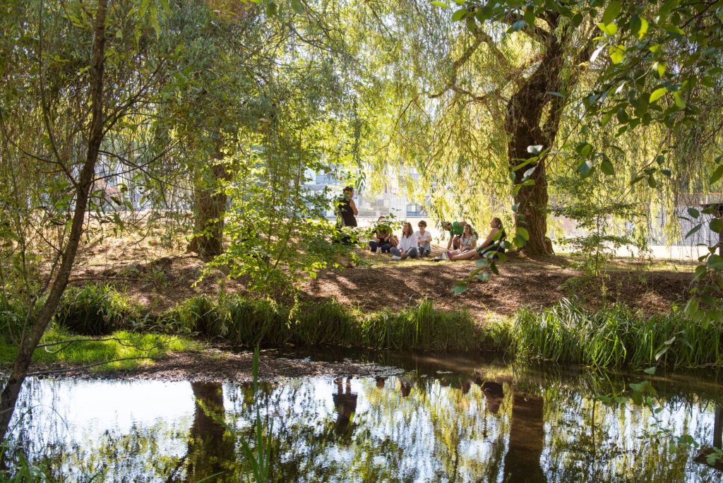 students at Guichon Creek