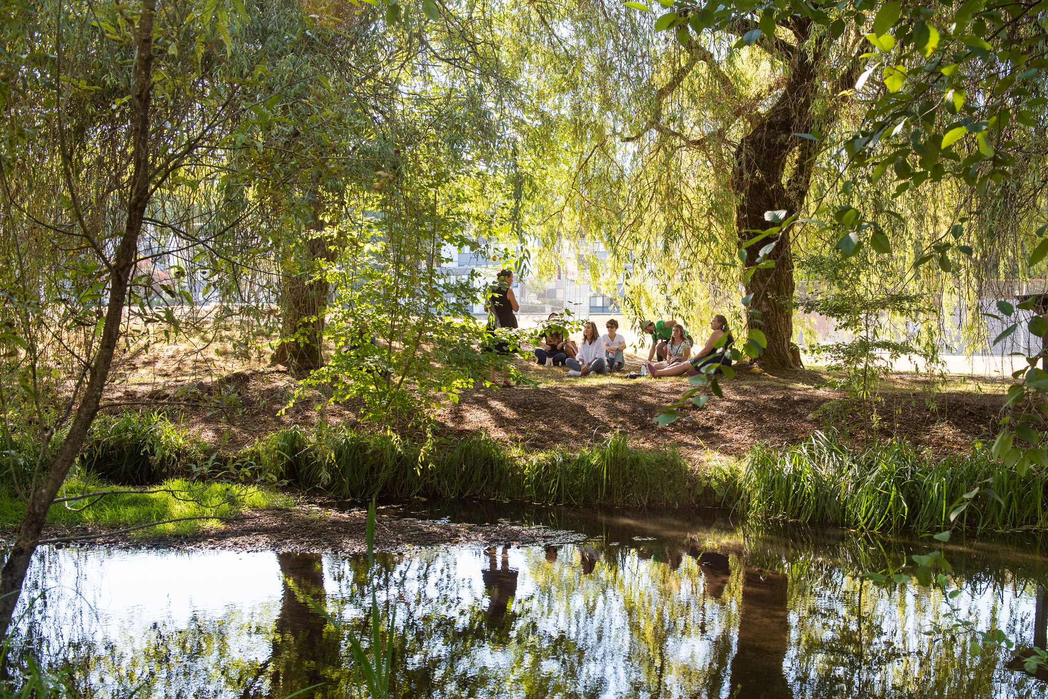 students at Guichon Creek