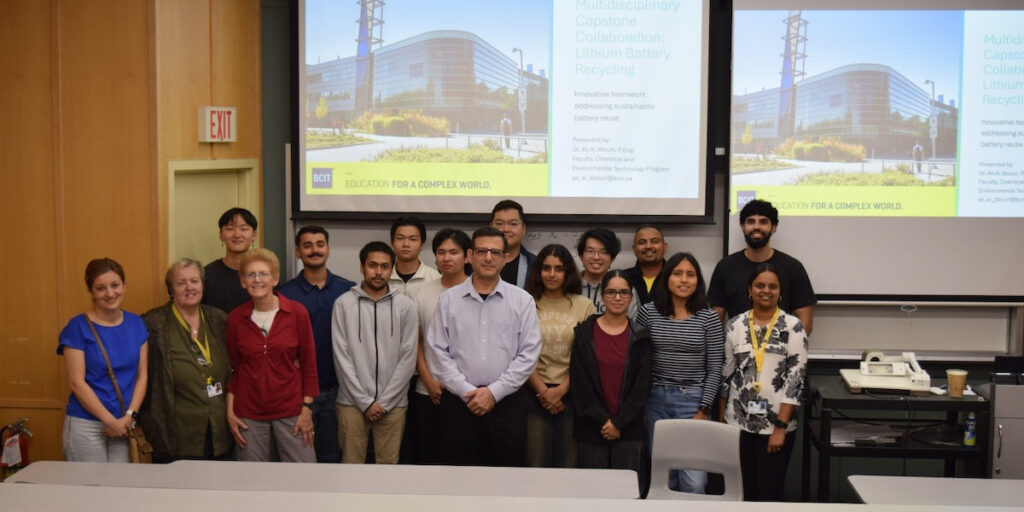BCIT students lead the charge in sustainable battery recycling Innovation