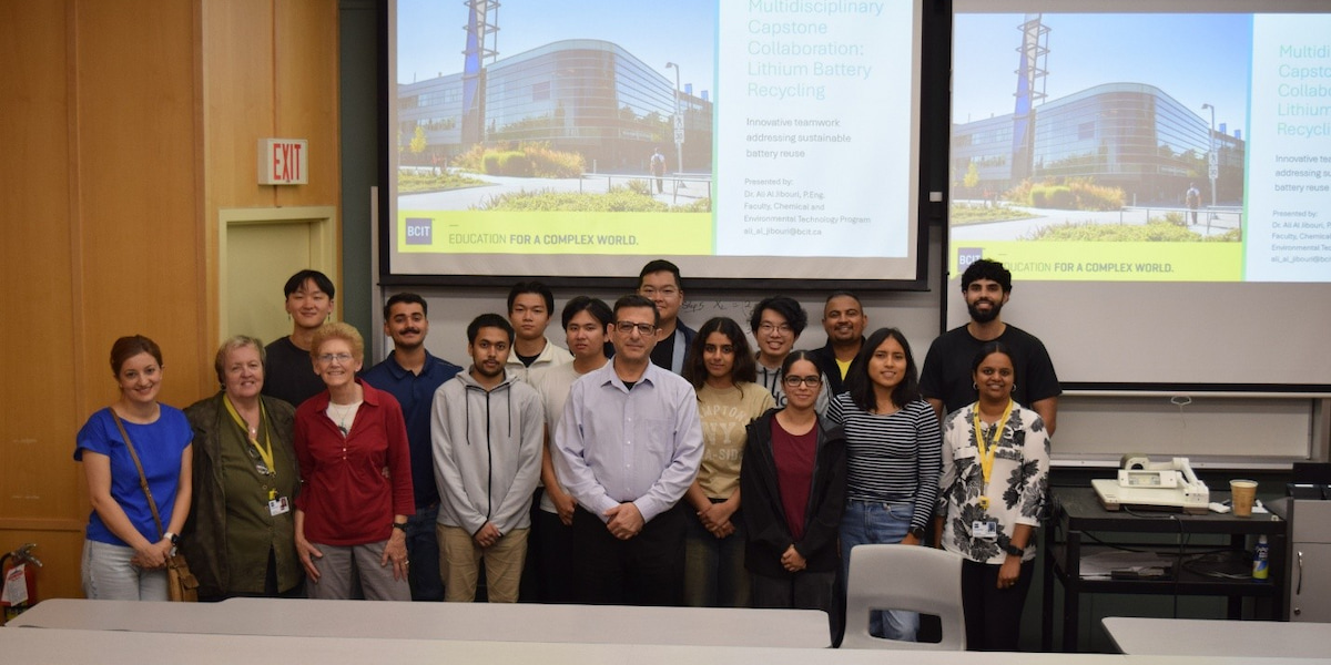 BCIT students lead the charge in sustainable battery recycling Innovation