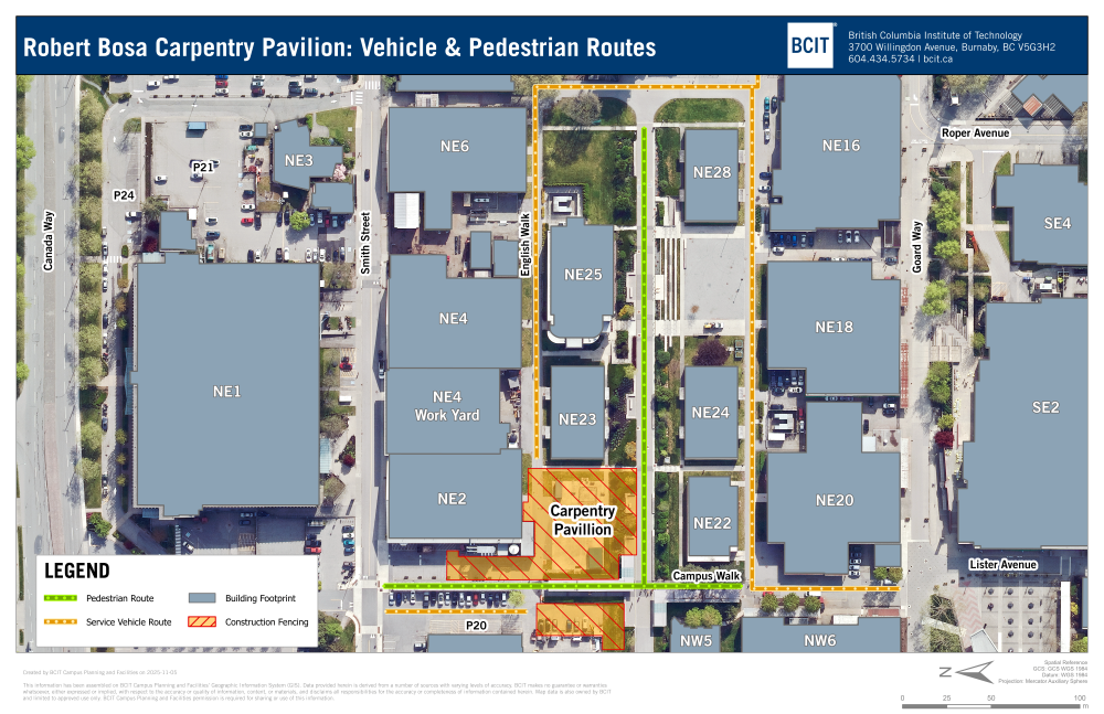 Robert Bosa Carpentry Pavilion site plan