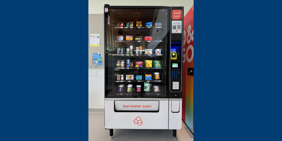 MediMart vending machine at BCIT