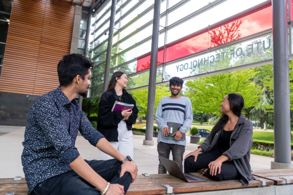 Students outside SW1