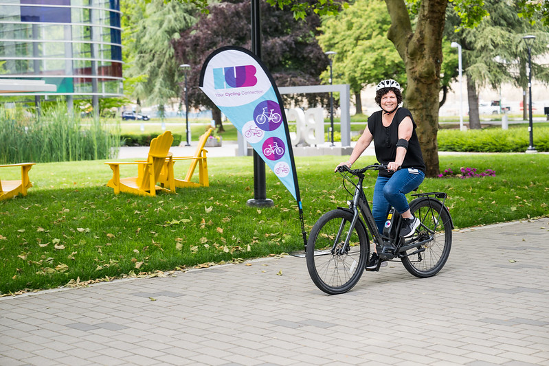 The Bike Committee’s station at PD Day.