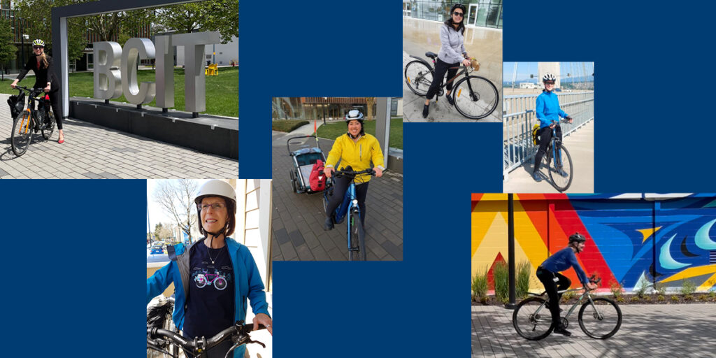 Collage of the BCIT Bike committee members