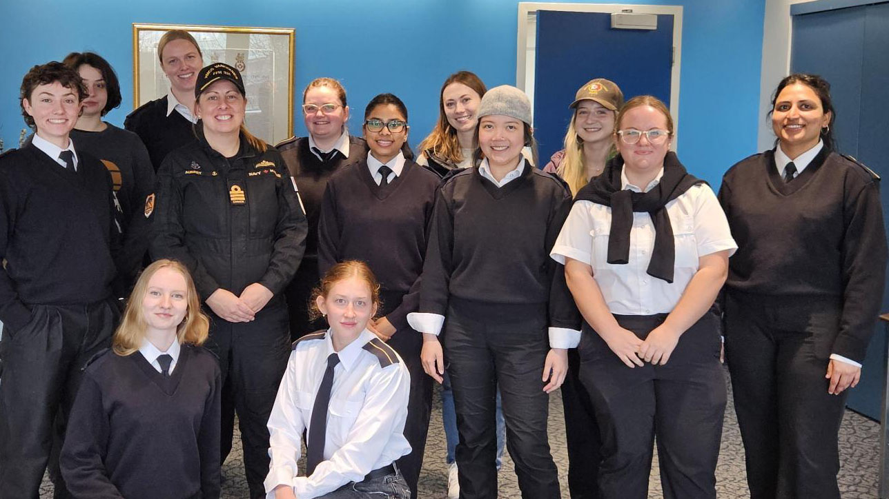 BCIT Marine Campus hosts Commander Malorie Aubrey, Captain of HMCS Vancouver