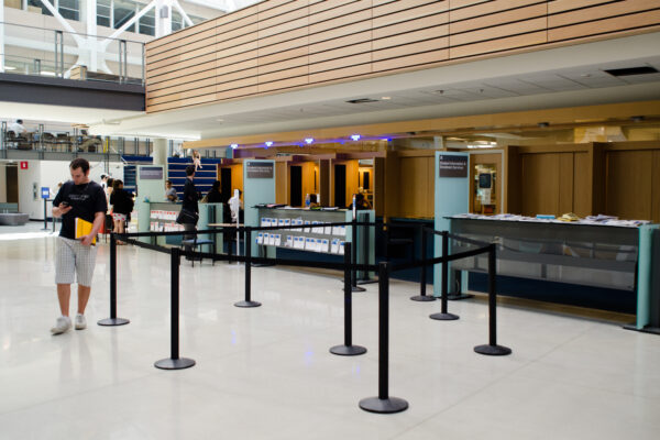 Picture of the Registar's Office front counter in SW1 on the BCIT Burnaby campus