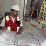 Hameed Khan at a construction site