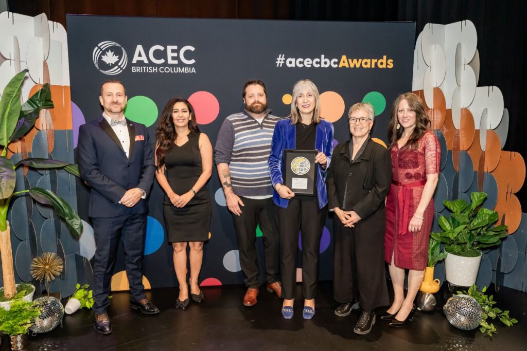 BCIT staff collected the Award for Client of the Year from the ACECBC