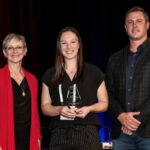 Sam Bienias at the 2022 Sonography Canada Awards