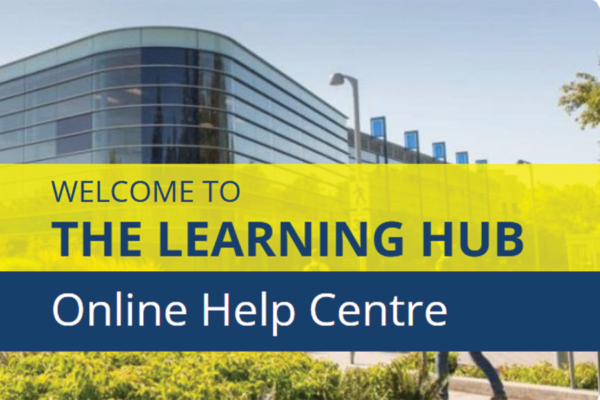 Text: Welcome to the Learning Hub Online Help Centre
