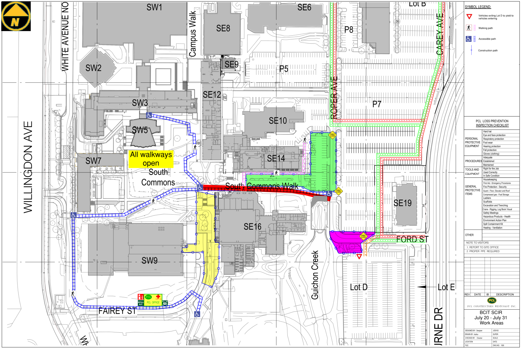 SCIR Construction Map - July 2026