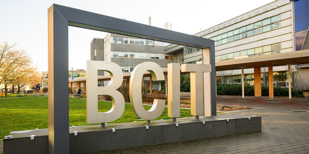 BCIT campus sign