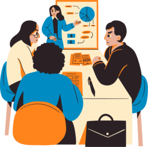 A work presentation