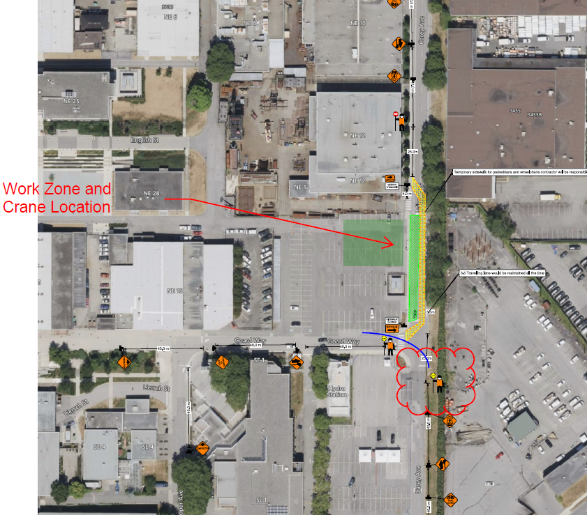 Crane Delivery Plan - MMT Building